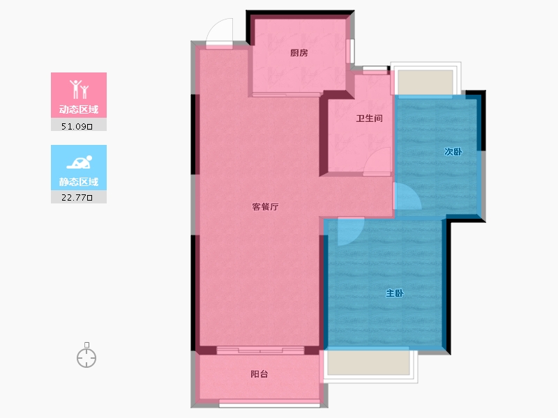 广东省-江门市-台山恒大翡翠华庭-66.48-户型库-动静分区