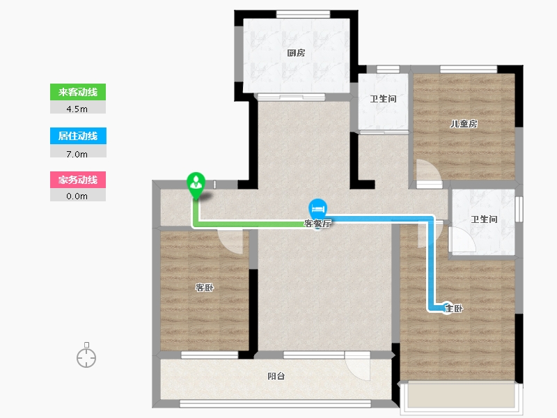 辽宁省-朝阳市-碧桂园凌云府-97.02-户型库-动静线