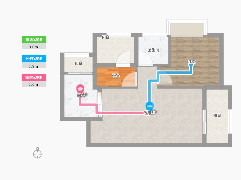 广东省-江门市-越秀滨江品悦-54.01-户型库-动静线