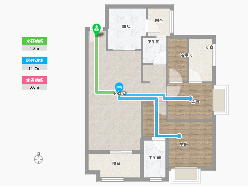 广东省-江门市-越秀滨江品悦-78.75-户型库-动静线