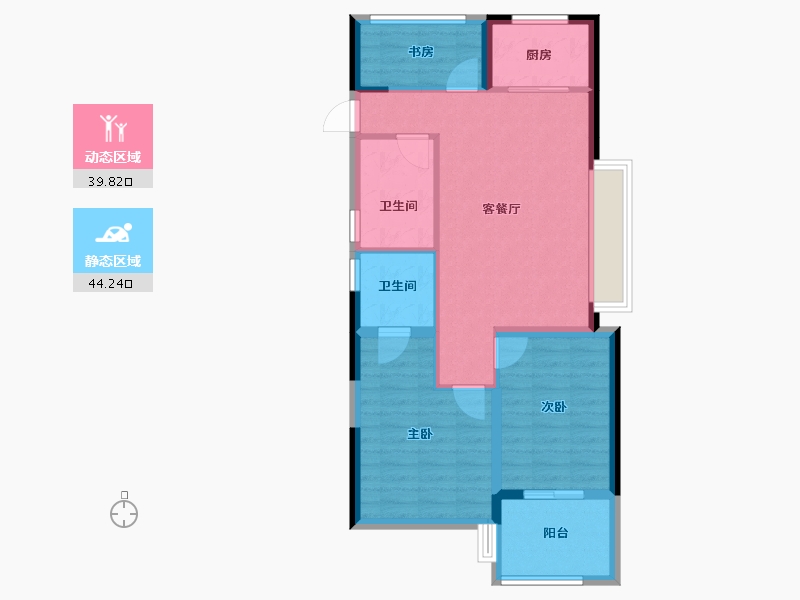 浙江省-台州市-众安和源府-75.19-户型库-动静分区