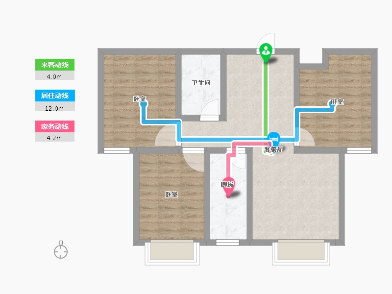 甘肃省-庆阳市-优山美地二期-72.14-户型库-动静线