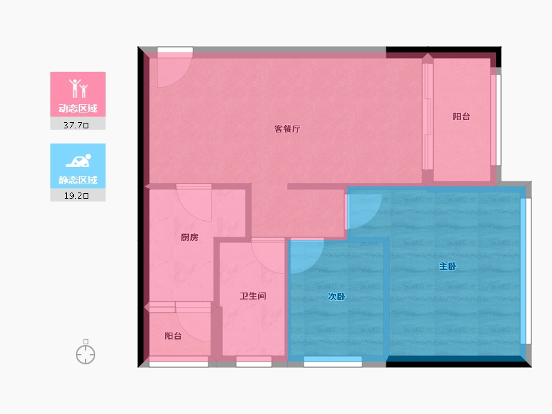 广东省-清远市-佛冈华府-50.83-户型库-动静分区