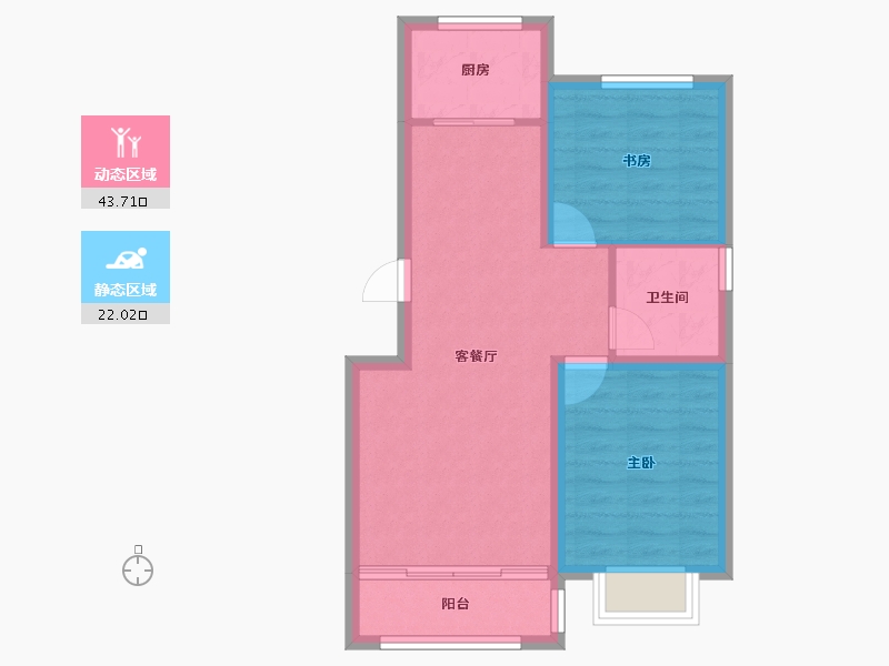 河北省-沧州市-天成鸿园-58.89-户型库-动静分区