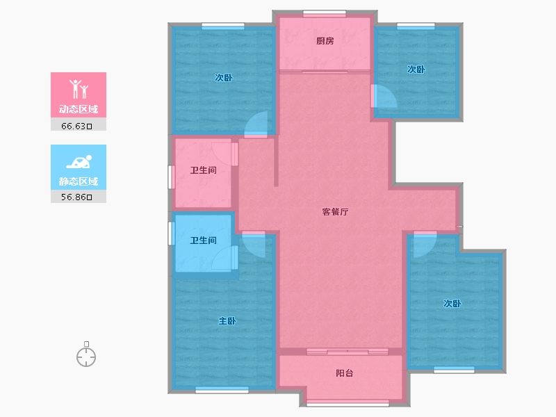 山东省-淄博市-城南壹号-110.39-户型库-动静分区