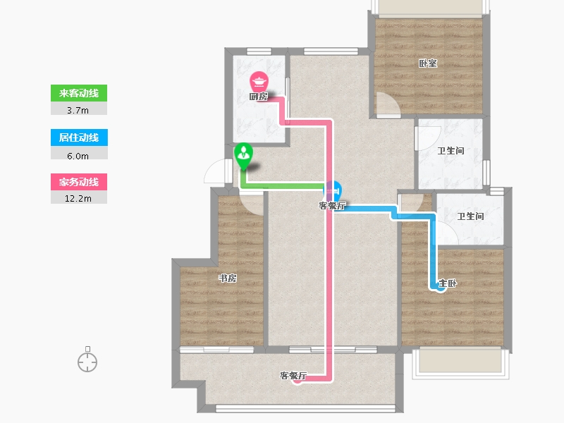 安徽省-阜阳市-东湖世纪城-97.77-户型库-动静线