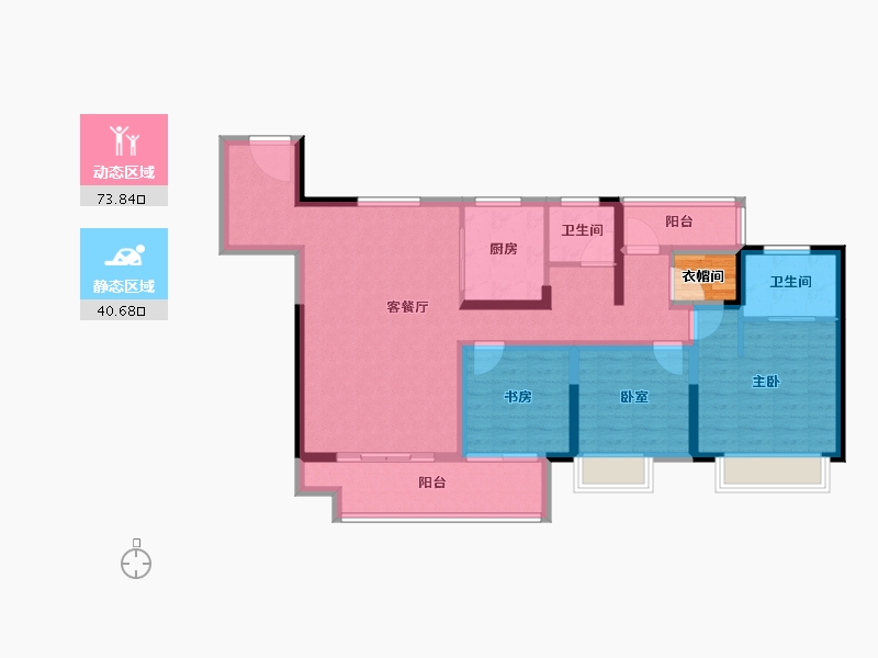 江苏省-盐城市-昕悦府-104.01-户型库-动静分区