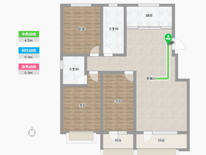 山东省-淄博市-万豪舜和园-122.08-户型库-动静线