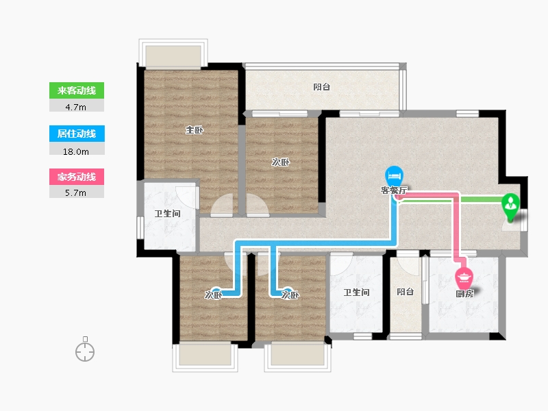 四川省-成都市-天悦龙栖台-103.22-户型库-动静线