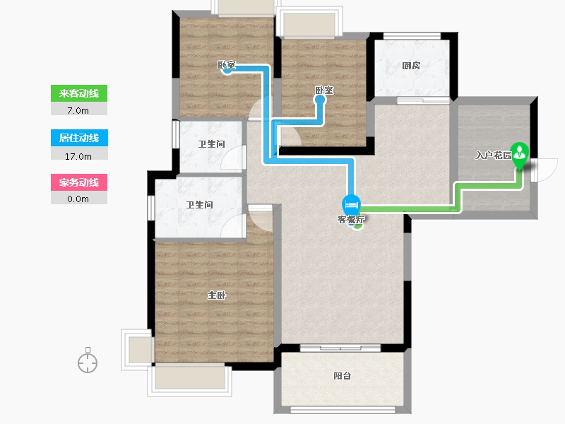 湖北省-宜昌市-山水国际二期-100.31-户型库-动静线