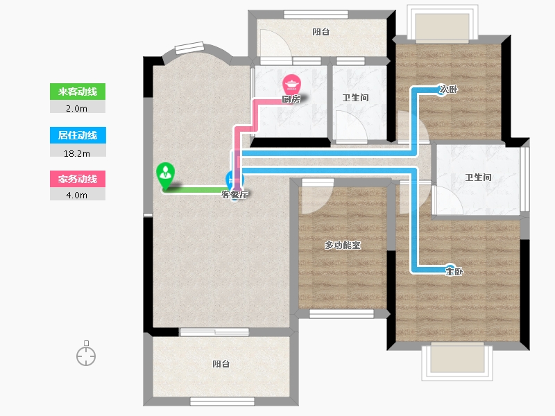 广东省-江门市-锦富·汇景湾-82.73-户型库-动静线