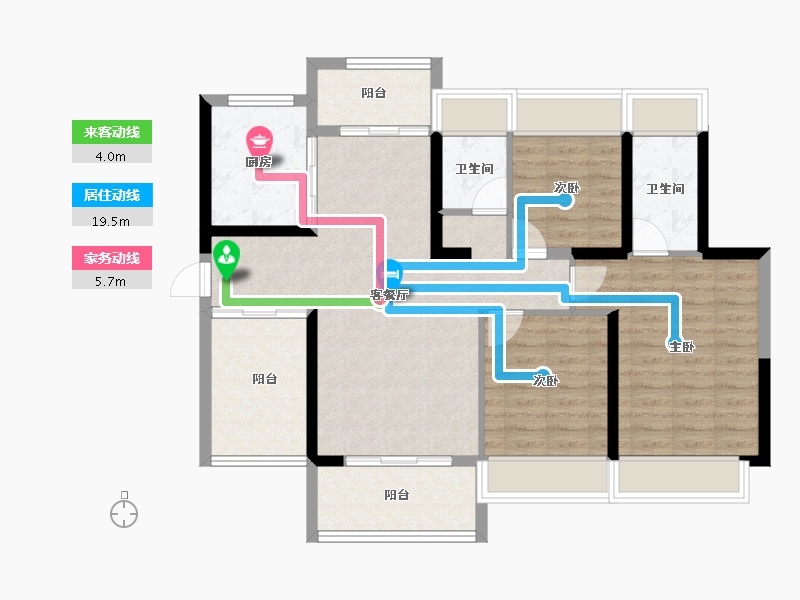 广东省-江门市-怡福·星湖1号-92.77-户型库-动静线