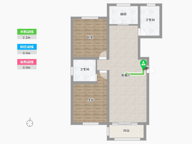 河北省-沧州市-润森紫御府-90.53-户型库-动静线