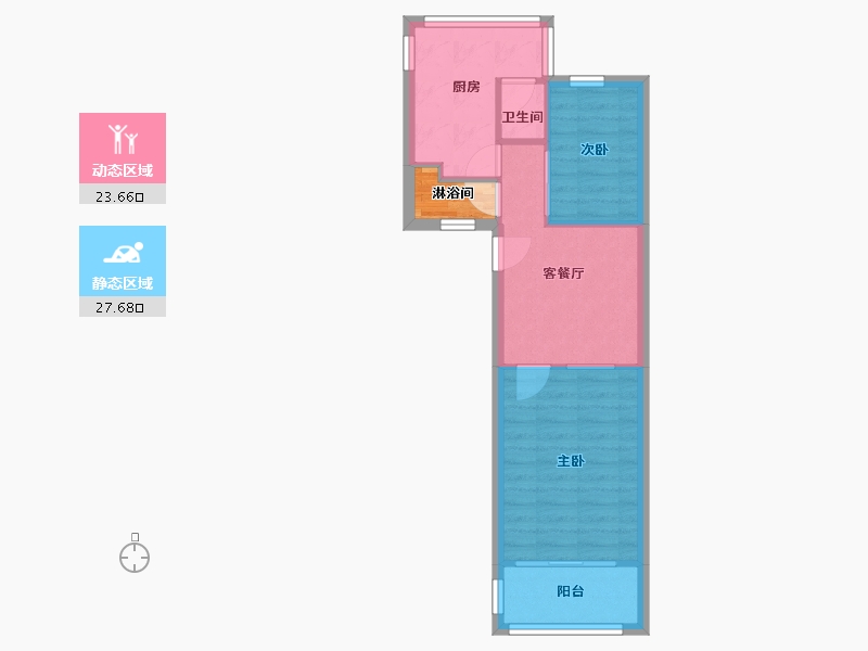 江苏省-徐州市-中枢小区-东区-45.50-户型库-动静分区