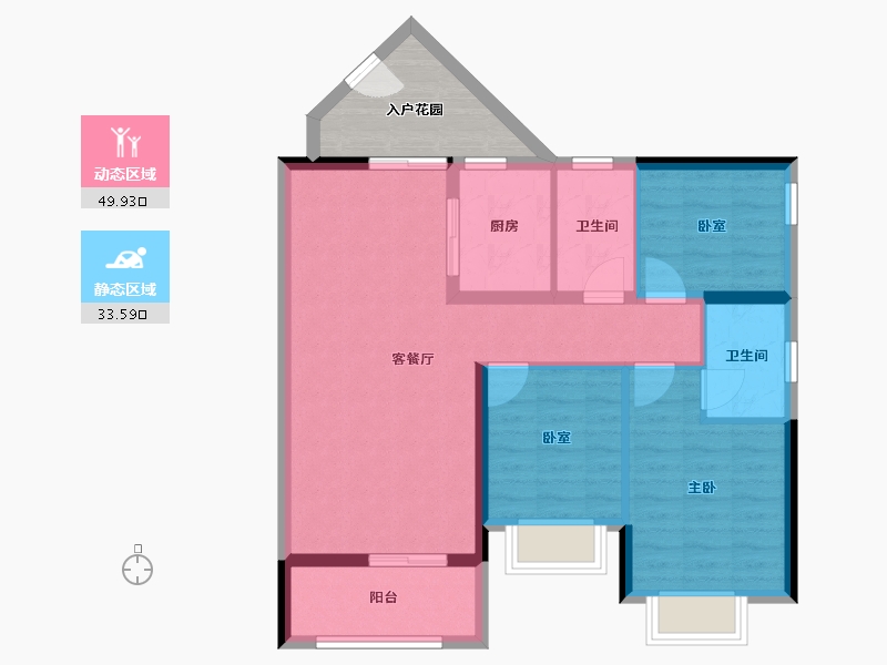 广东省-江门市-裕邦新外滩-80.80-户型库-动静分区