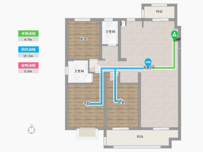 江苏省-盐城市-国投聚龙府-105.53-户型库-动静线