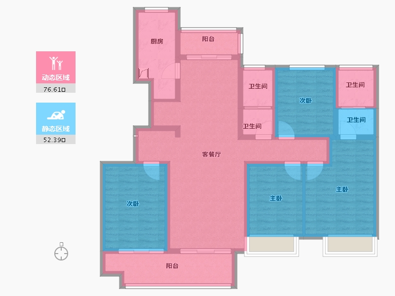 河南省-商丘市-乐鼎明德府-114.14-户型库-动静分区