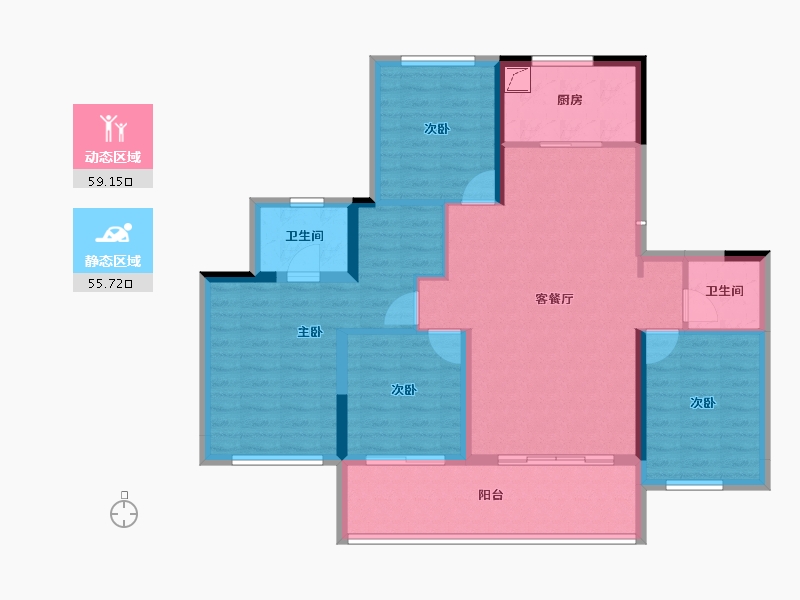 四川省-广元市-和成云著-103.07-户型库-动静分区