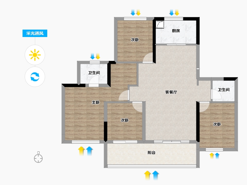 四川省-广元市-和成云著-103.07-户型库-采光通风