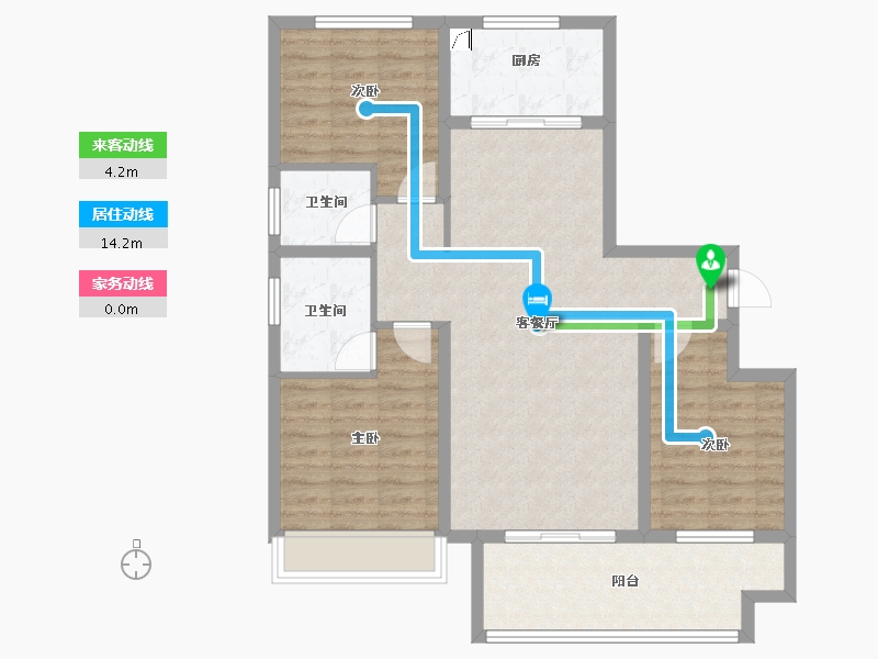 河南省-商丘市-乐鼎明德府-93.49-户型库-动静线