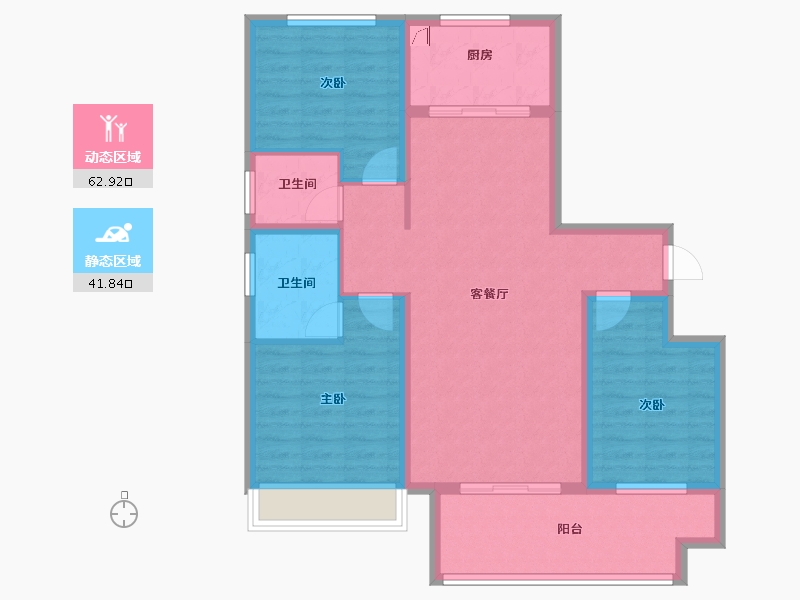 河南省-商丘市-乐鼎明德府-93.49-户型库-动静分区