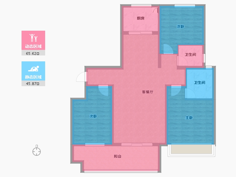 河南省-商丘市-乐鼎明德府-99.41-户型库-动静分区