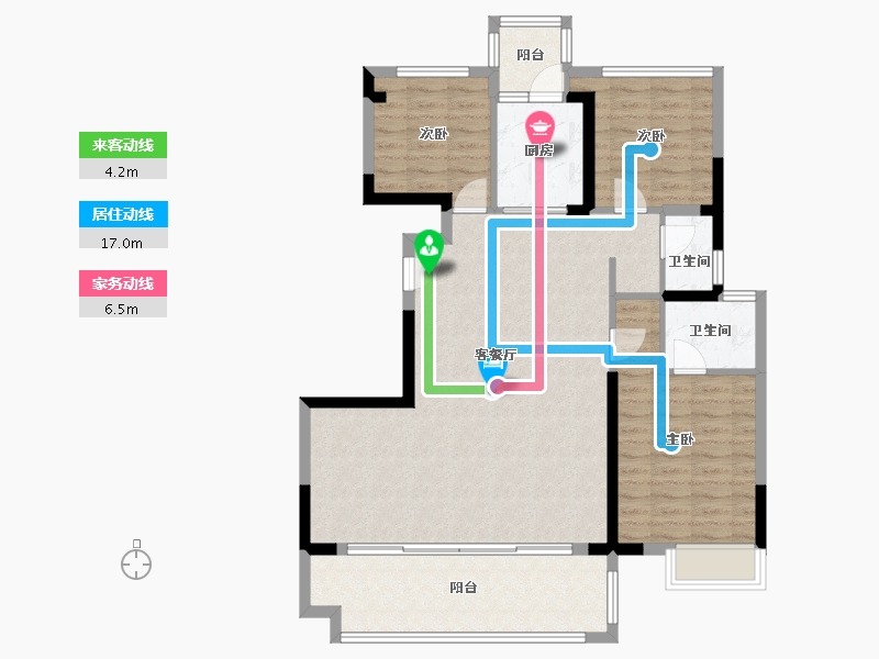 广东省-汕头市-澄海三盛·璞悦府-117.20-户型库-动静线