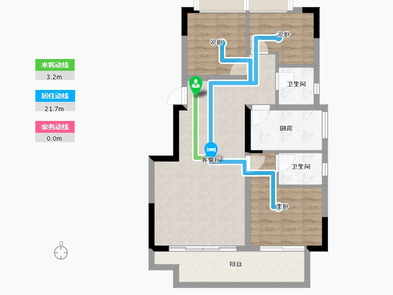 四川省-内江市-莱菲特广场三期森林里-72.25-户型库-动静线