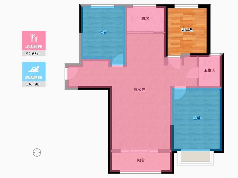 甘肃省-庆阳市-​翡翠学府城-77.03-户型库-动静分区