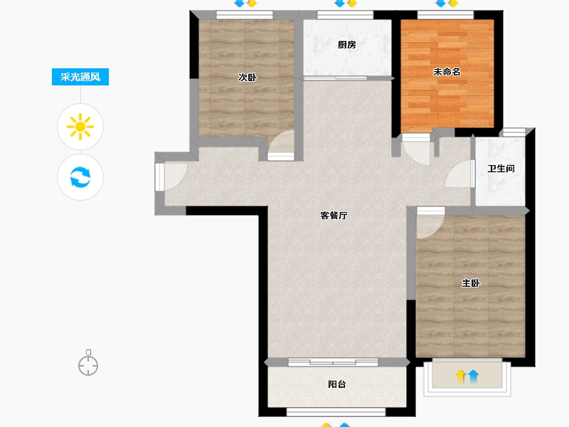 甘肃省-庆阳市-​翡翠学府城-77.03-户型库-采光通风