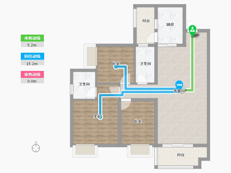 湖南省-娄底市-宁邦中心-92.79-户型库-动静线