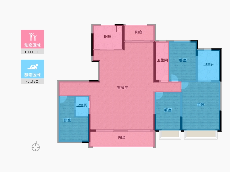 江苏省-盐城市-​碧桂园玺悦学府-168.00-户型库-动静分区