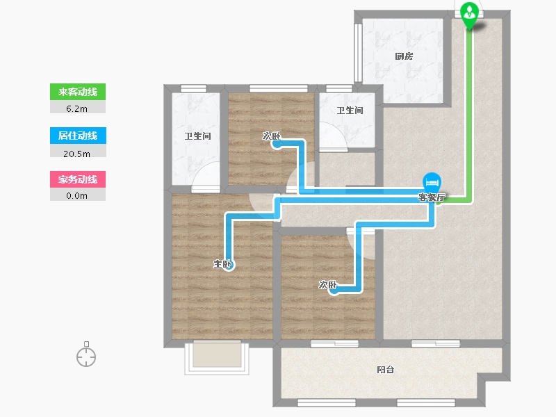 河南省-驻马店市-金茂森林湾6期-93.05-户型库-动静线