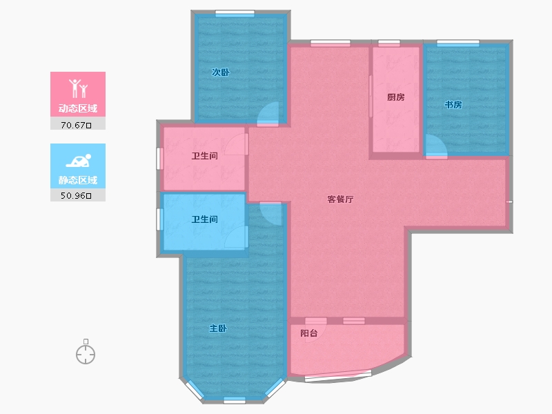 青海省-西宁市-新华联国际旅游城-109.60-户型库-动静分区