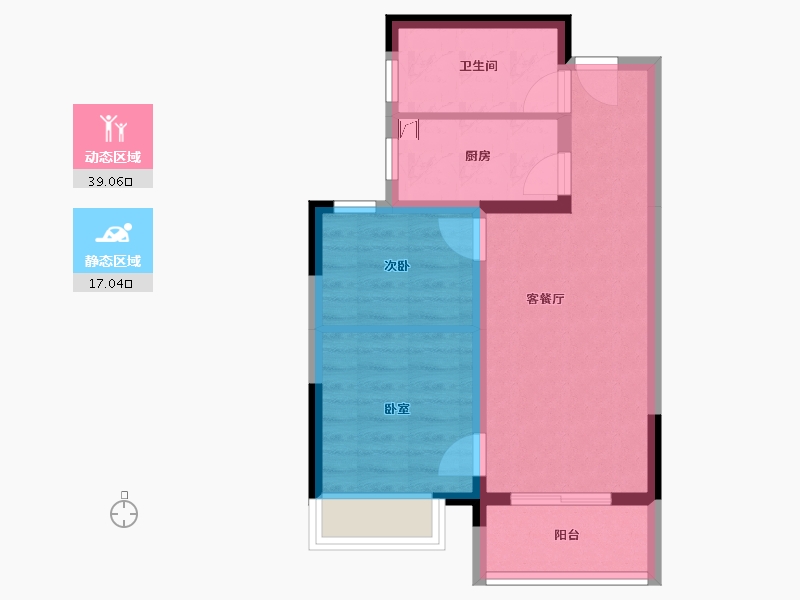 山东省-淄博市-文昌湖中海璞樾-49.30-户型库-动静分区