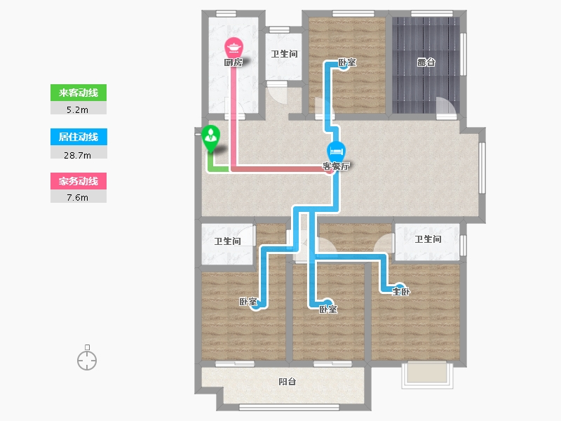 江苏省-盐城市-国投聚龙府-130.98-户型库-动静线