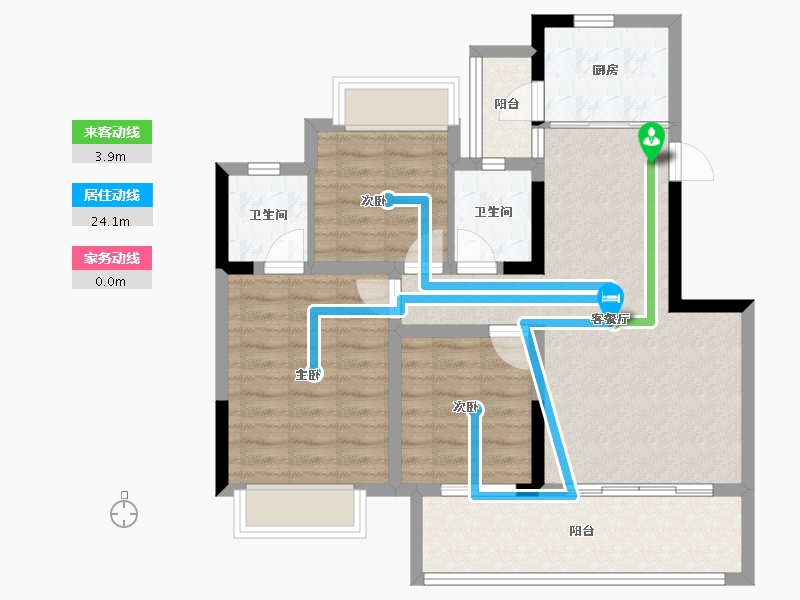 四川省-内江市-莱菲特广场三期森林里-80.94-户型库-动静线