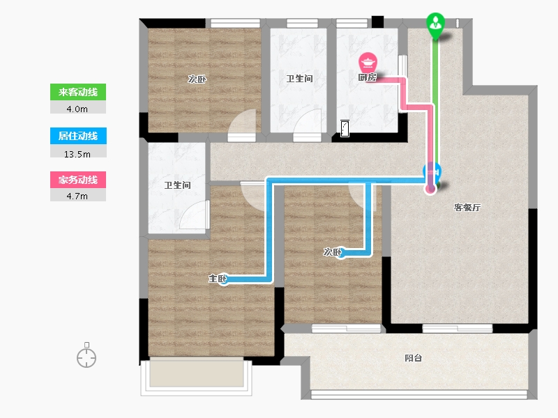 河南省-商丘市-柘城建业春天里四期-91.78-户型库-动静线