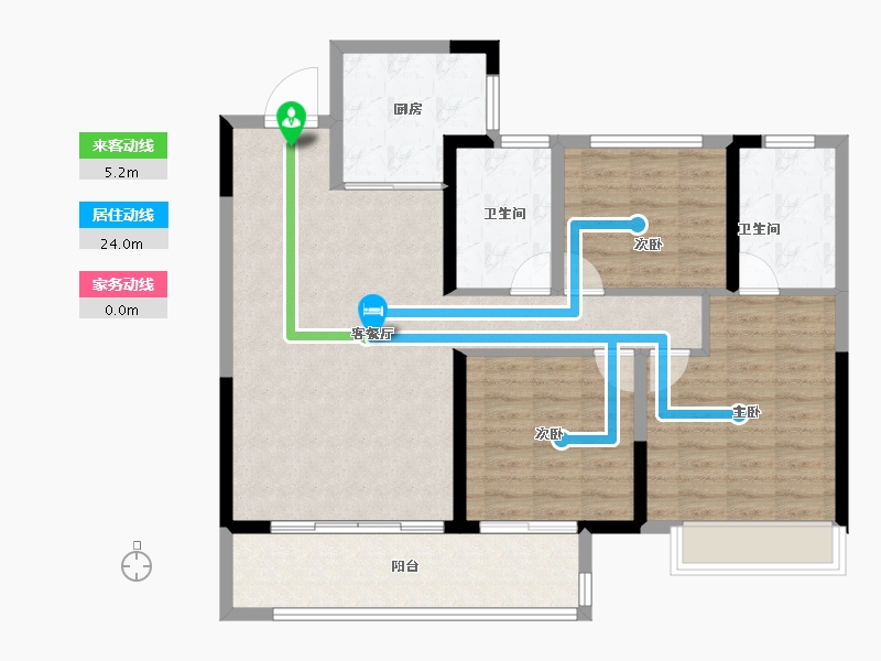 山东省-菏泽市-明丰理想城-100.48-户型库-动静线