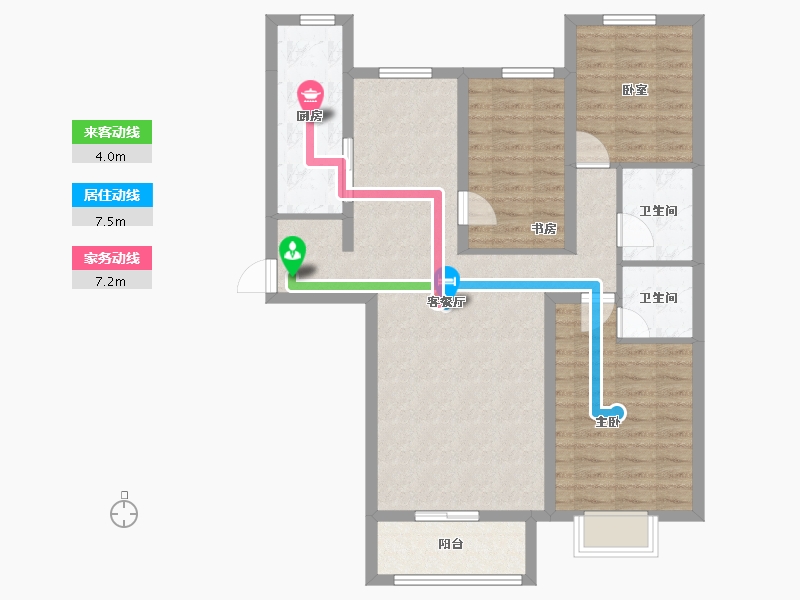 辽宁省-葫芦岛市-中央国际城-91.93-户型库-动静线