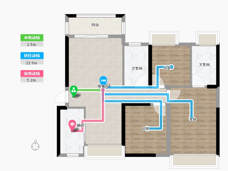 广东省-佛山市-华福御水岸-89.00-户型库-动静线