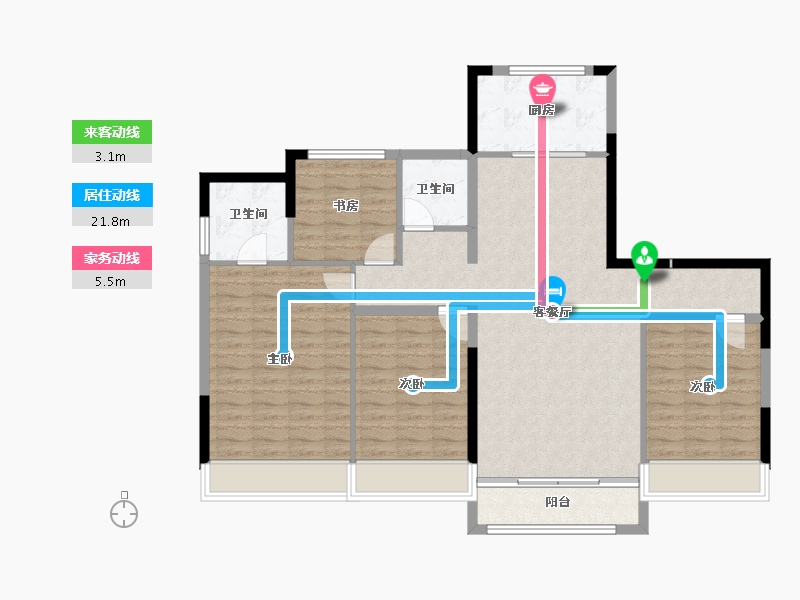 广西壮族自治区-柳州市-宝光·翡翠悦府-113.77-户型库-动静线