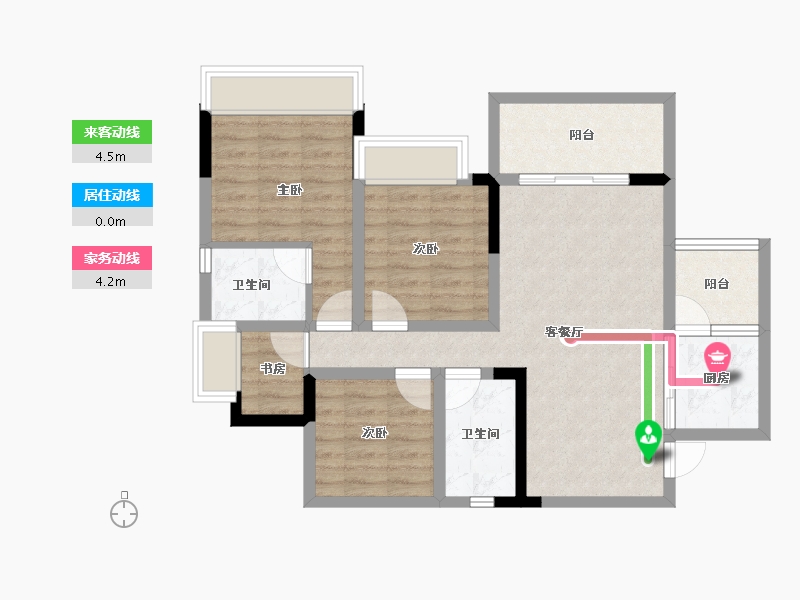 四川省-内江市-西城首座-77.94-户型库-动静线