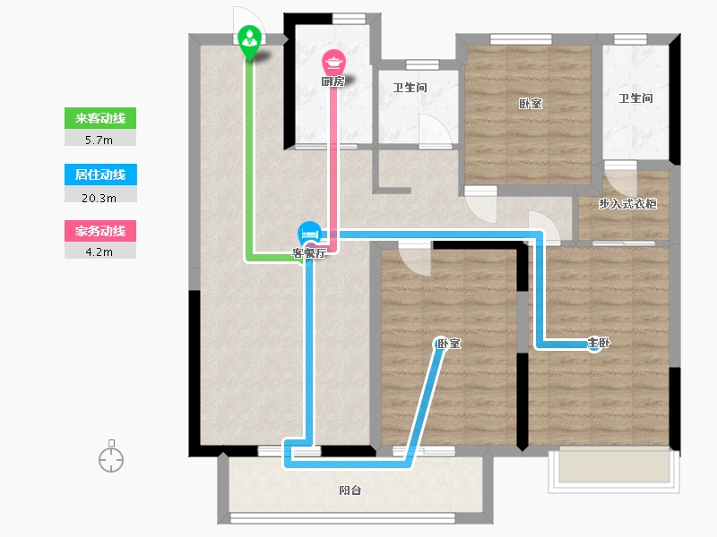 河南省-安阳市-元泰清华园-100.00-户型库-动静线