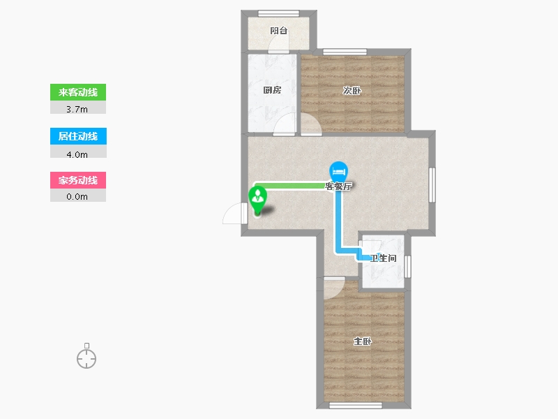 辽宁省-葫芦岛市-金璟家园-59.90-户型库-动静线