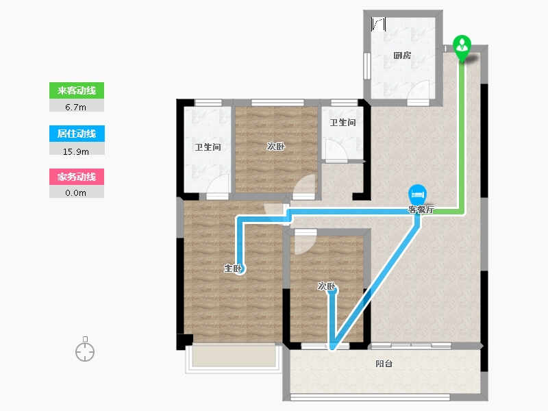 河南省-商丘市-商丘正商凯悦华府-103.09-户型库-动静线