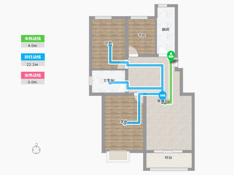 辽宁省-葫芦岛市-龙富九鲤-87.20-户型库-动静线