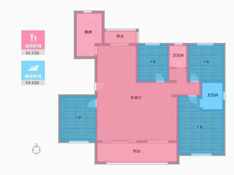 山东省-济宁市-九州壹品-140.00-户型库-动静分区