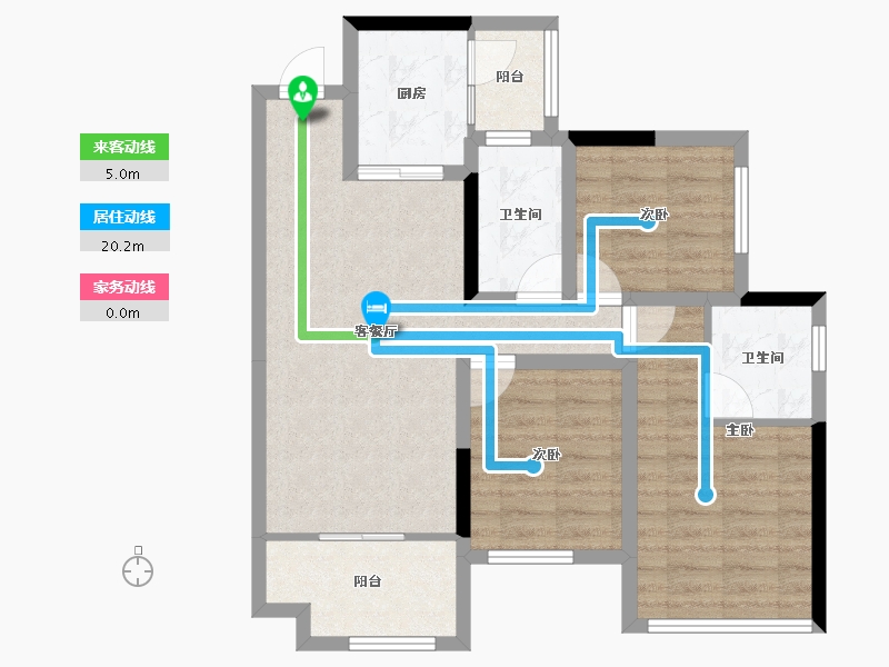 四川省-南充市-优品道曦岸峰景-74.03-户型库-动静线