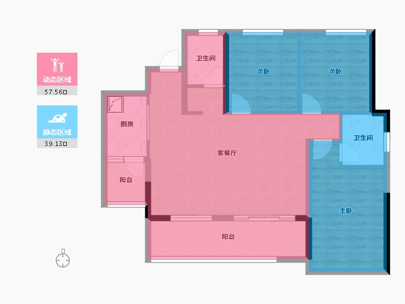 四川省-广元市-和成云著-85.73-户型库-动静分区